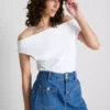 The Primark Scene | Bomuldsrig top med bare skuldre