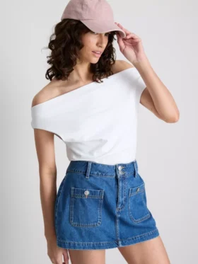 The Primark Scene | Bomuldsrig top med bare skuldre