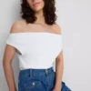 The Primark Scene | Bomuldsrig top med bare skuldre