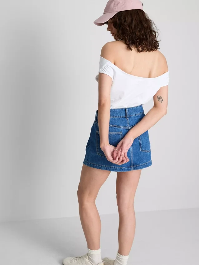 The Primark Scene | Bomuldsrig top med bare skuldre