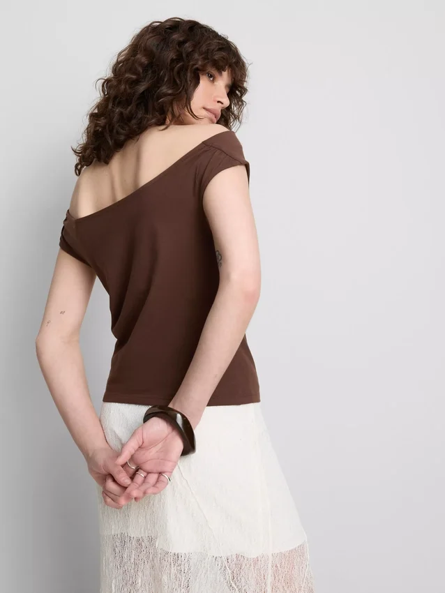 The Primark Scene | Bomuldsrig top med bare skuldre