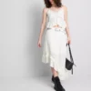 The Primark Scene | Bomuldstop med broderi, V-hals og spaghettistropper
