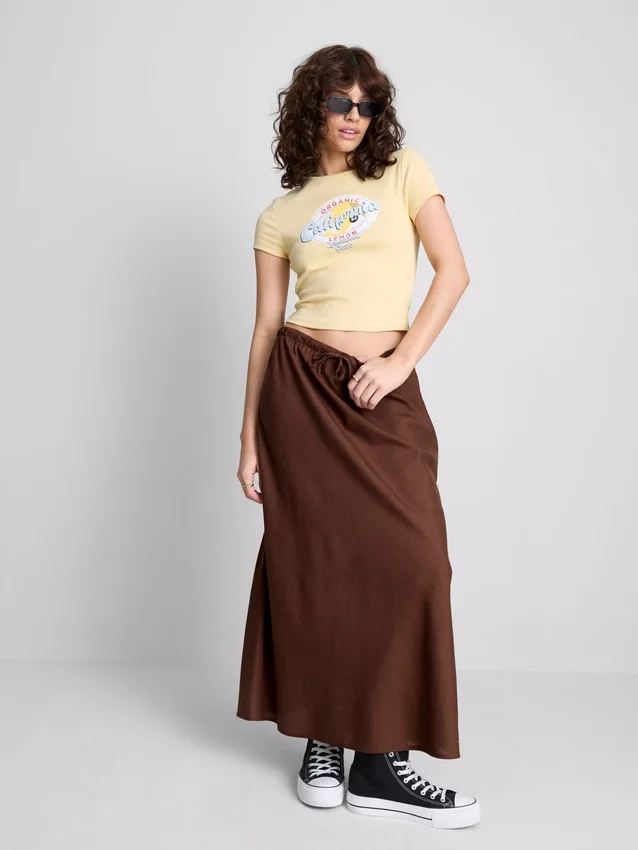 The Primark Scene | Midi-nederdel i bomuldsblanding