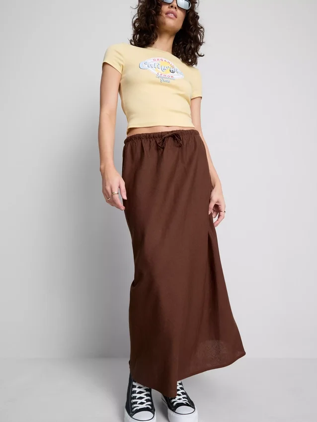 The Primark Scene | Midi-nederdel i bomuldsblanding