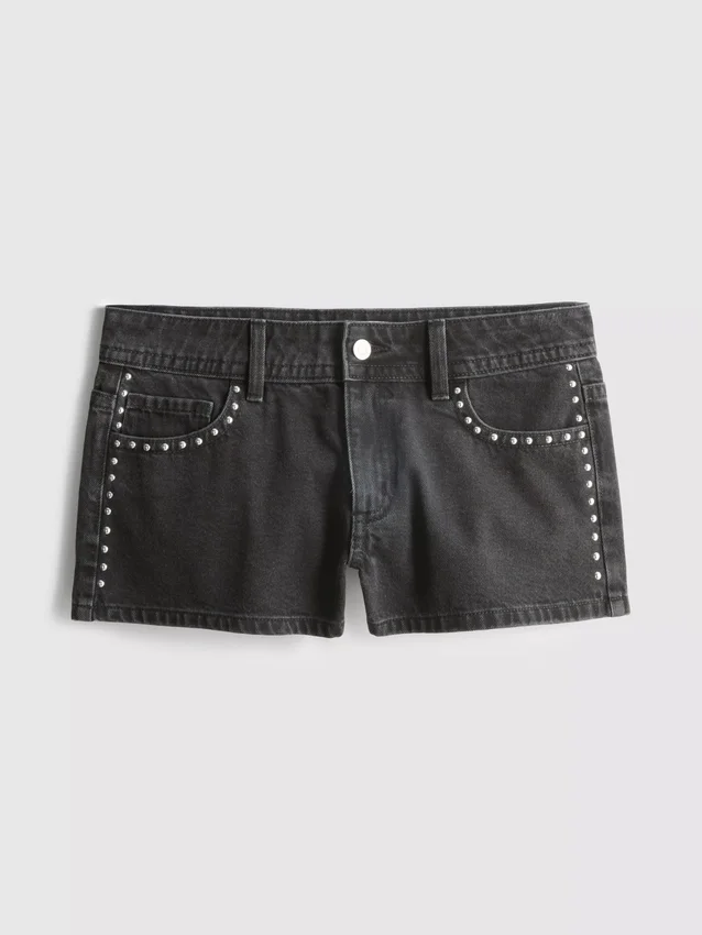The Primark Scene | Mikro-shorts i bomuldsdenim med nitter