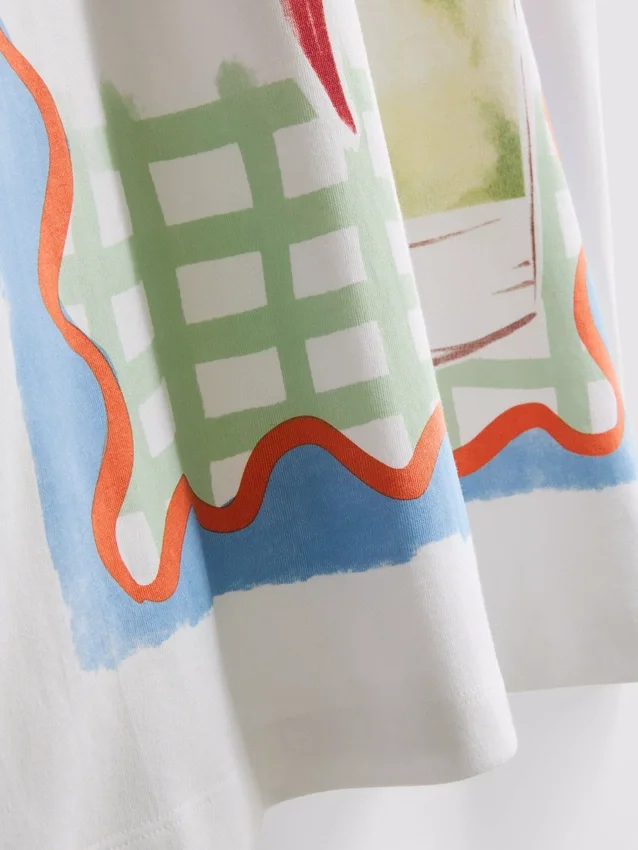 The Primark Scene | Oversized bomulds-T-shirt med margarita-motiv