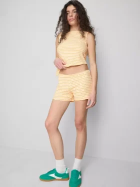 The Primark Scene | Stramme stribede shorts med højt bomuldsindhold