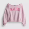 The Primark Scene | Sweatshirt med slogan og bare skuldre