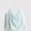 The Primark Scene | Top med stropper, pailletter og cowl-hals