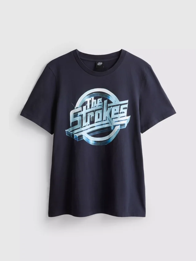 The Strokes-skjorte med grafisk motiv