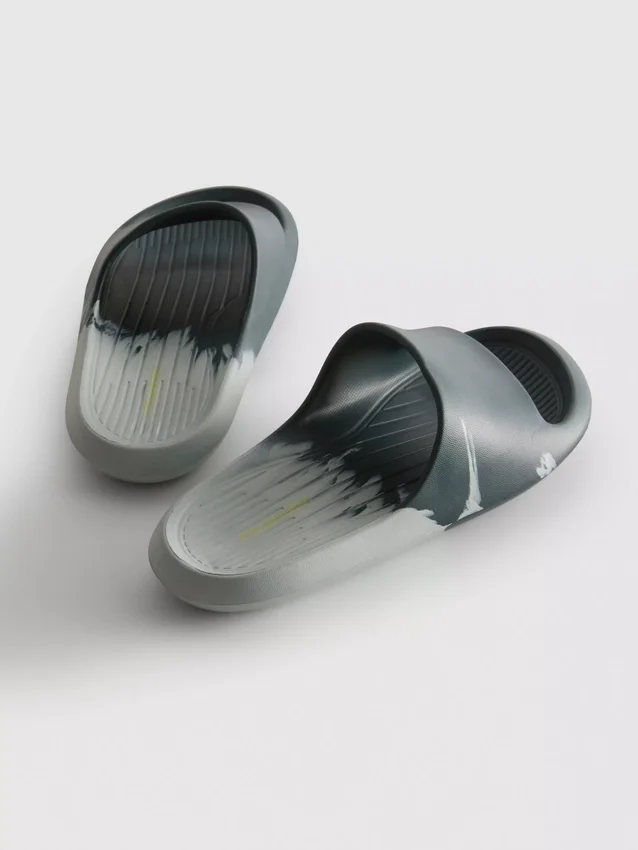 To-farvede sandaler med glidelås