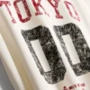 Tokyo kortærmet T-shirt med slidt look og grafisk print