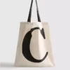 Tote-taske med initialer