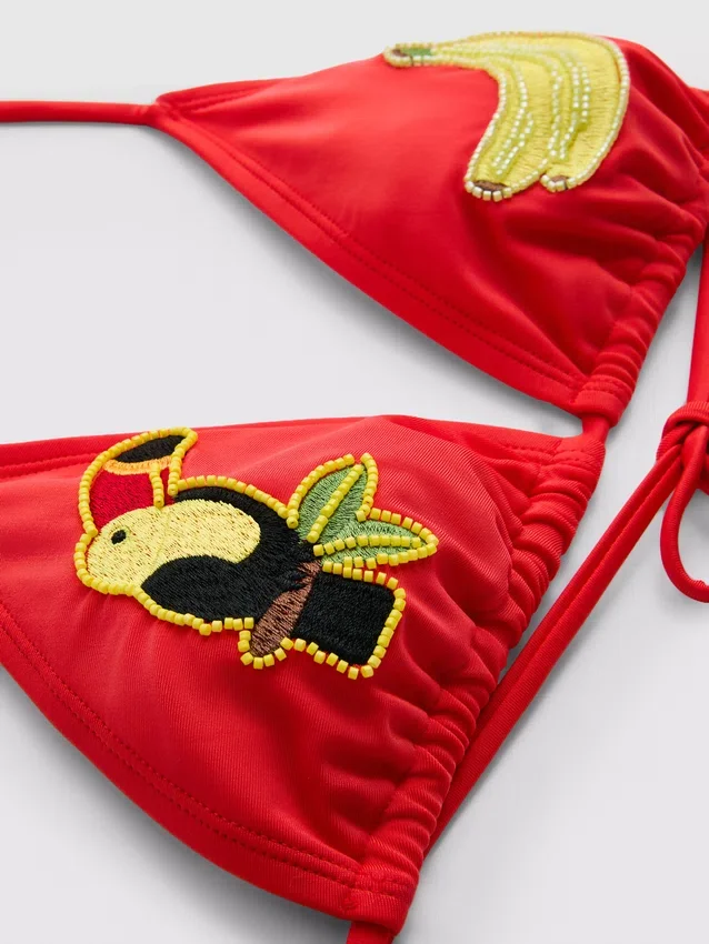 Toucan-bikini-top i trekantform