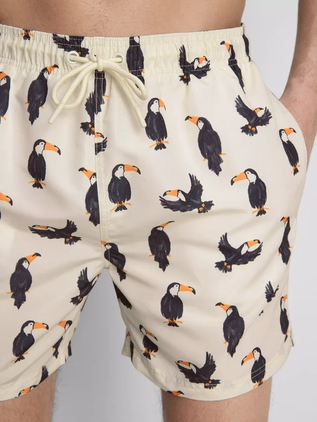Toucan-shorts med snøre i taljen