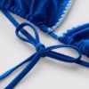 Trekantet bikinitop med syede detaljer