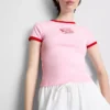 Trykt bomulds-ringer-baby-T-shirt