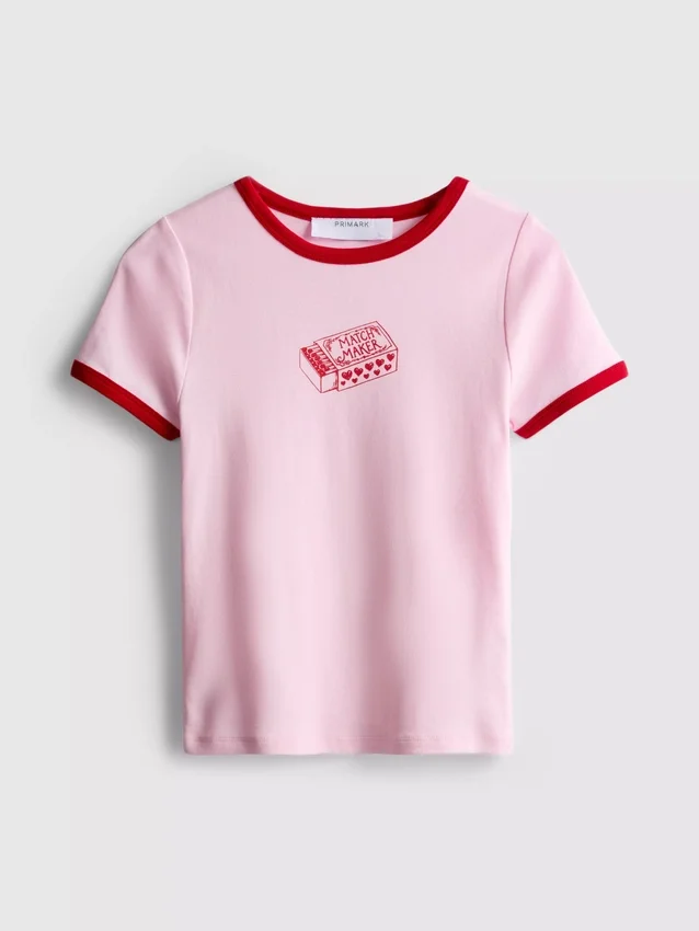 Trykt bomulds-ringer-baby-T-shirt