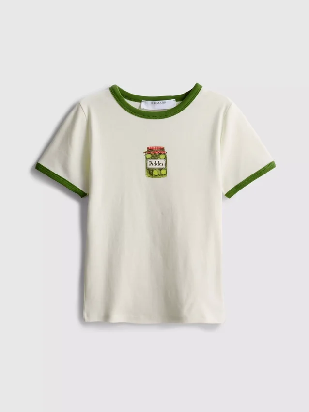 Trykt bomulds-ringer-baby-T-shirt