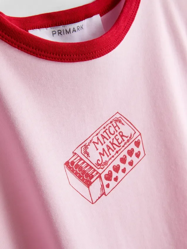 Trykt bomulds-ringer-baby-T-shirt