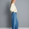 Ultimative bomuldsjeans med tøndeformede ben