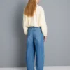 Ultimative bomuldsjeans med tøndeformede ben