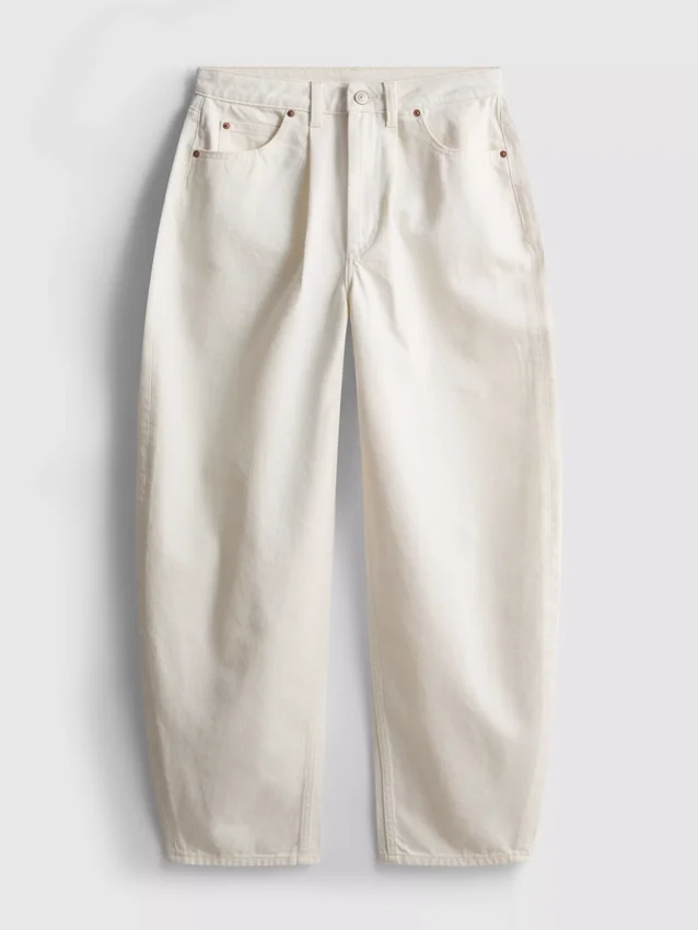 Ultimative bomuldsjeans med tøndeformede ben