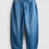 Ultimative bomuldsjeans med tøndeformede ben