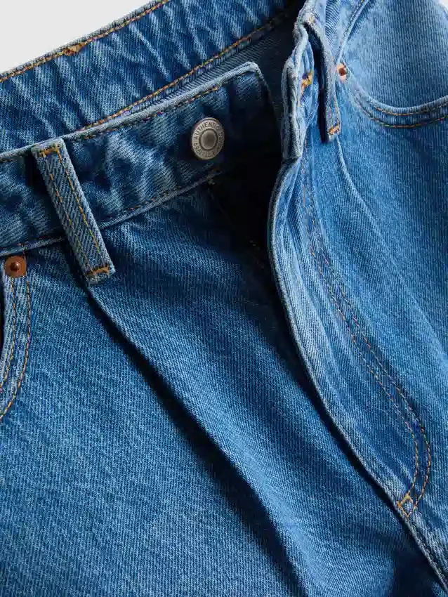 Ultimative bomuldsjeans med tøndeformede ben