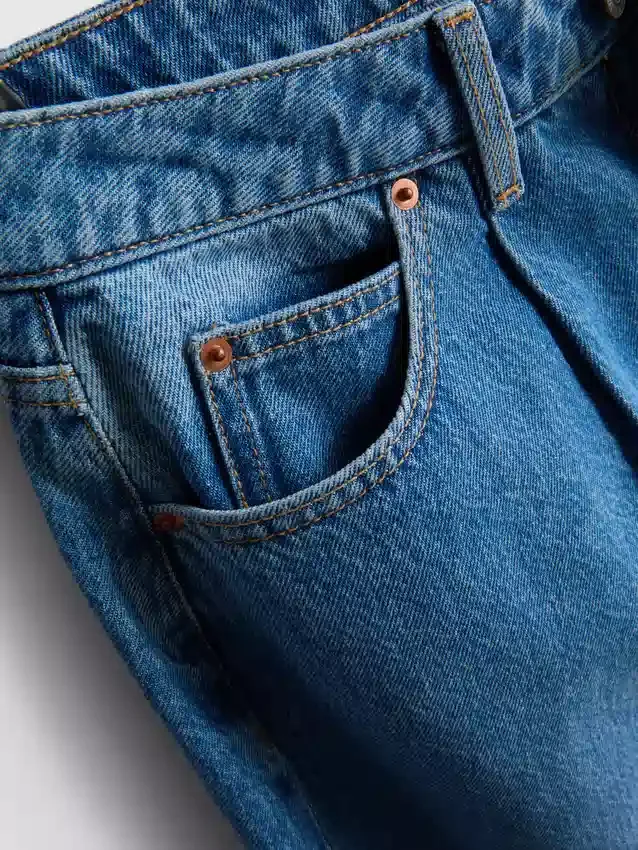 Ultimative bomuldsjeans med tøndeformede ben