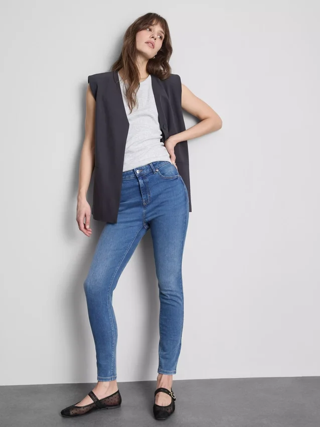 Ultimative skinny jeans med høj talje