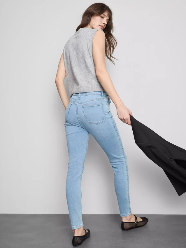 Ultimative skinny jeans med høj talje
