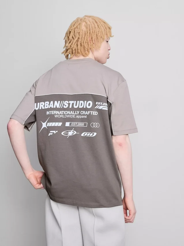 Urban Studio tofarvet T-shirt