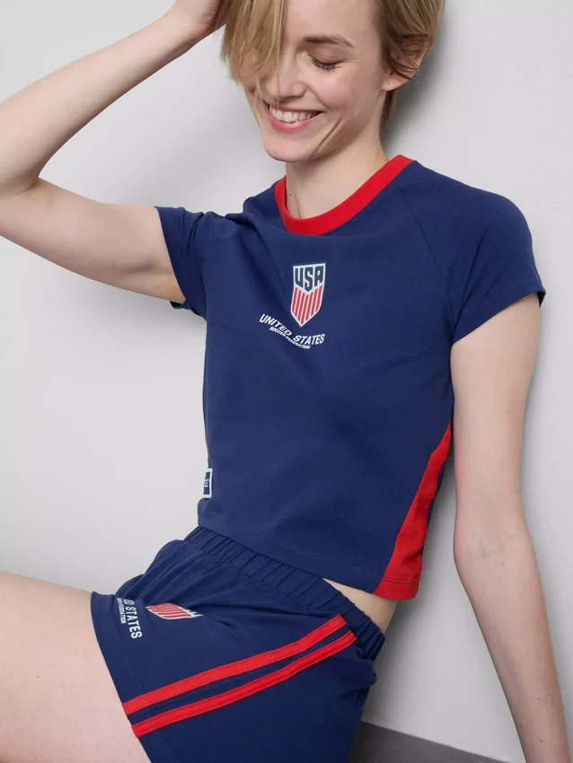 USA-fodbold-pyjamasser med korte bukser