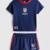 USA-fodbold-pyjamasser med korte bukser