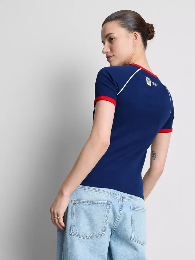 USA langærmet baby-T-shirt