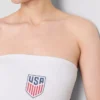 USA Soccer bandeau-top med højt bomuldsindhold