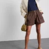 Utility-shorts i bomuldsdenim