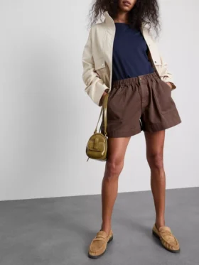 Utility-shorts i bomuldsdenim
