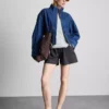 Utility-shorts i bomuldsdenim