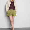 Utility-shorts i bomuldsdenim