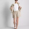 Utility-shorts i bomuldsdenim