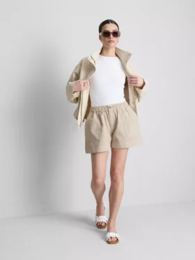 Utility-shorts i bomuldsdenim