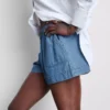 Utility-shorts i bomuldsdenim