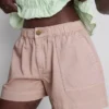 Utility-shorts i bomuldsdenim