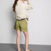 Utility-shorts i bomuldsdenim