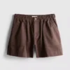 Utility-shorts i bomuldsdenim