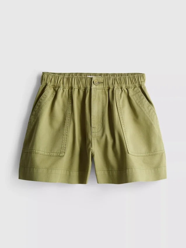 Utility-shorts i bomuldsdenim