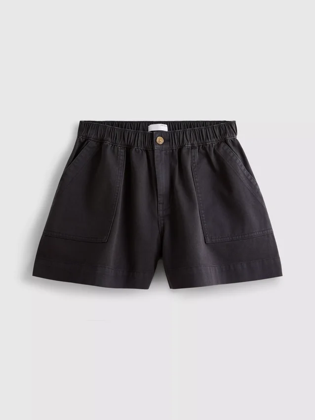 Utility-shorts i bomuldsdenim