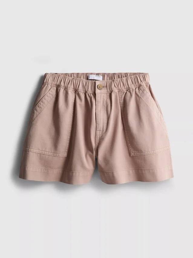 Utility-shorts i bomuldsdenim